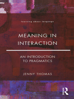 cover image of Meaning in Interaction